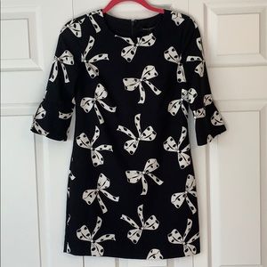 Banana Republic Black & White Bow Dress